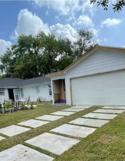 Driveway after restoring